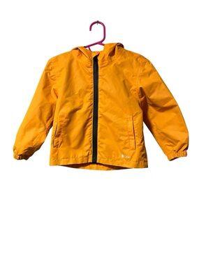OAKI Black Jacket with Green Logo and Orange Loop